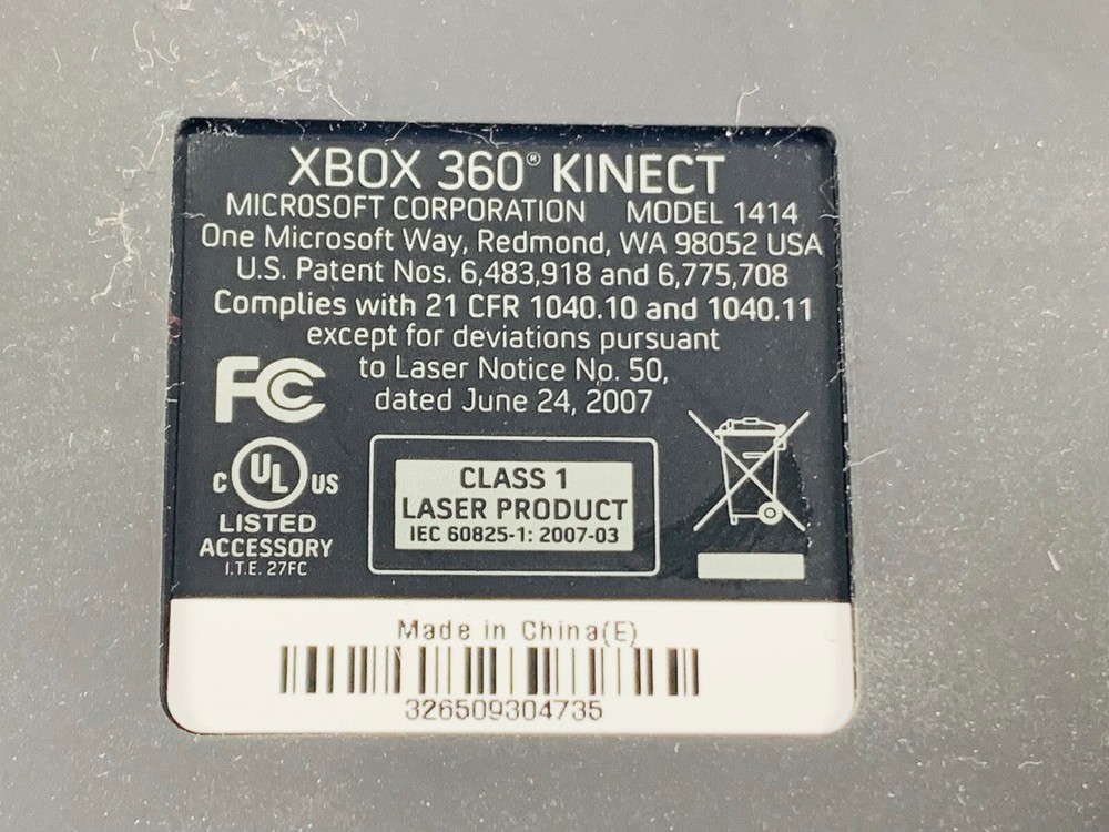 🔥 Genuine Microsoft • XBOX • 360 Kinect Sensor Bar • Model 1414 • Black