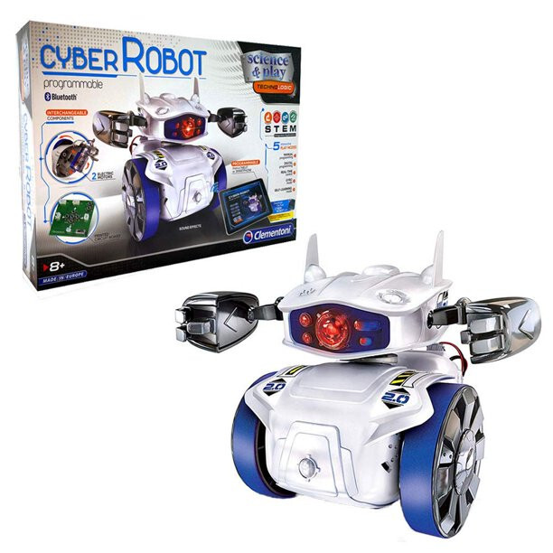 Clementoni Technologic Programmable Cyber Robot with Interchangeable Components