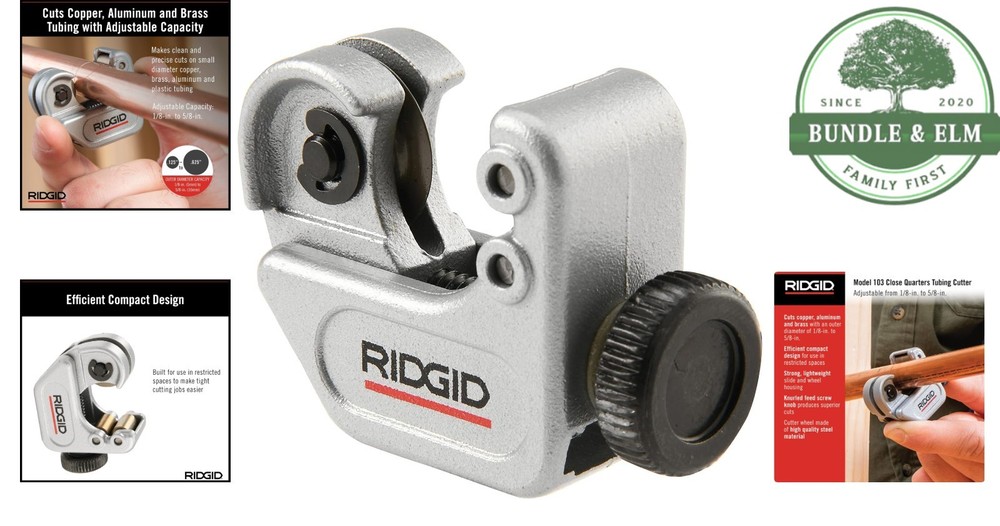 Precision Tubing Cutter for Small Diameter Copper Brass and Plastic Projects