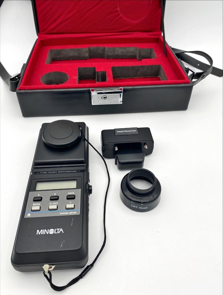Konica Minolta CL-100 Chroma Meter with Hard Case & Accessories