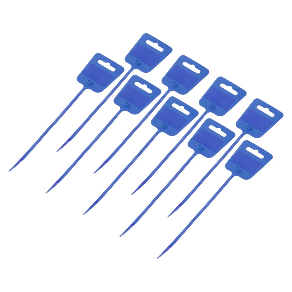 25pcs Marker Cable Zip Ties, 8 Inch Self-Locking Labels Zip Tie Wraps, Blue