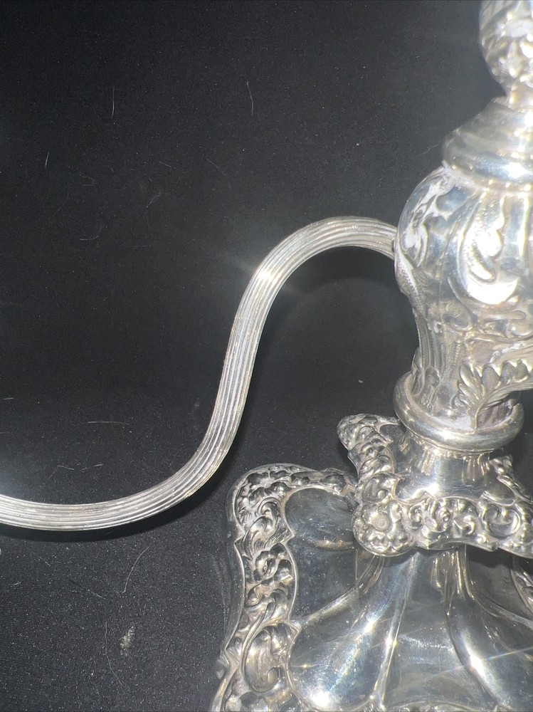 Two Arm Candelabra Silver plated Unbranded