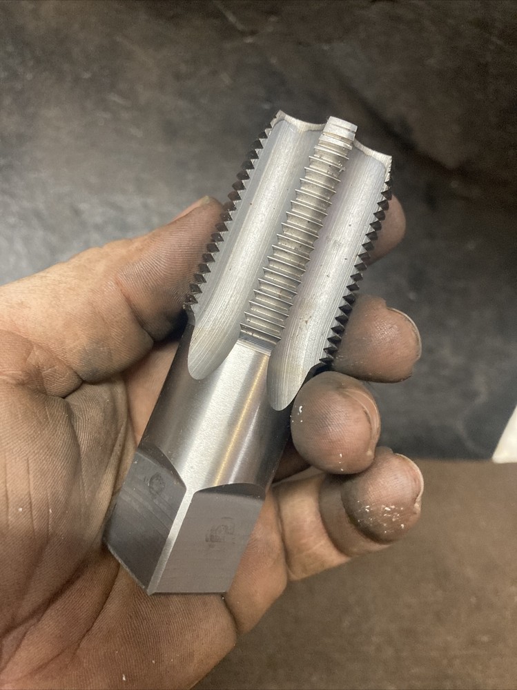 Hertel 1” 11-1/2 NPT 5 Fl HSS Standard Flute Pipe Tap Sharp Ready For Work