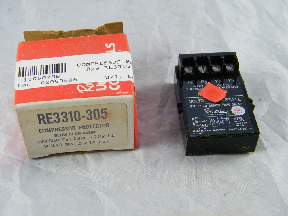 NEW ROBERTSHAW  UNI-LINE CONTROLS COMPRESSOR PROTECTOR ~  PART # RE3310-305