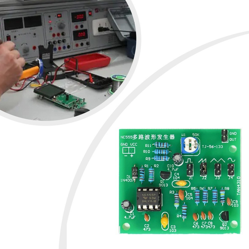 Engage in Electronics with NE555 Waveform Generator Kit DIY Projects Made Easy