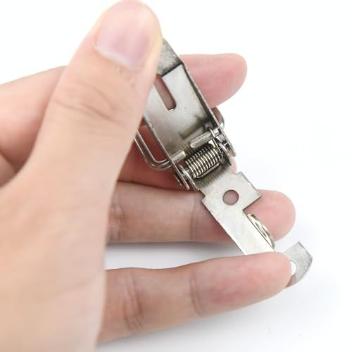 Generic 4 Pack Spring Loaded Toggle Latch Catch, Stainless Steel Spring Loaded