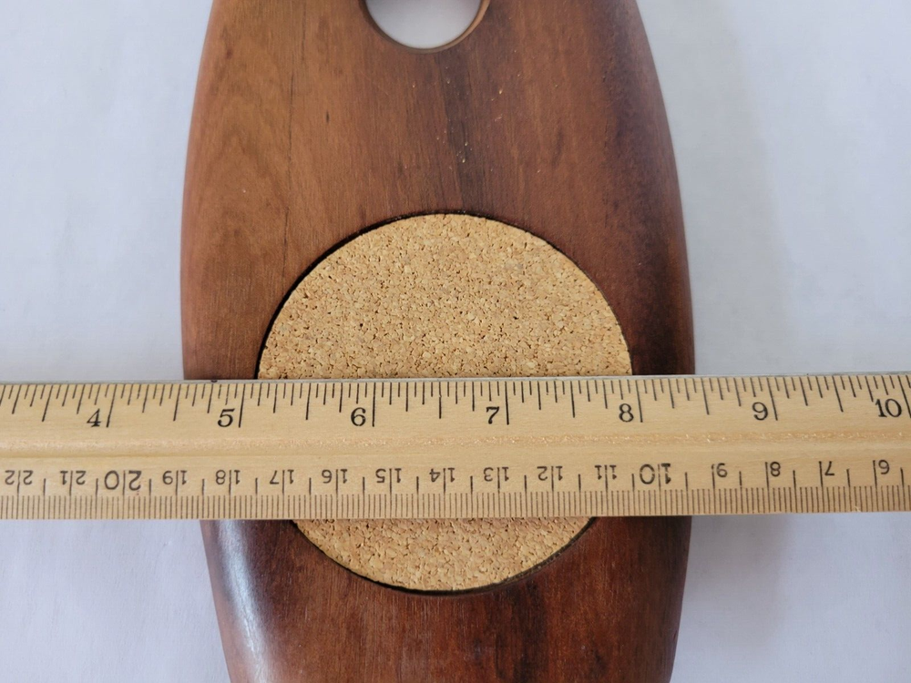 Solid Teak Wine Bottle Support with Coaster for Display