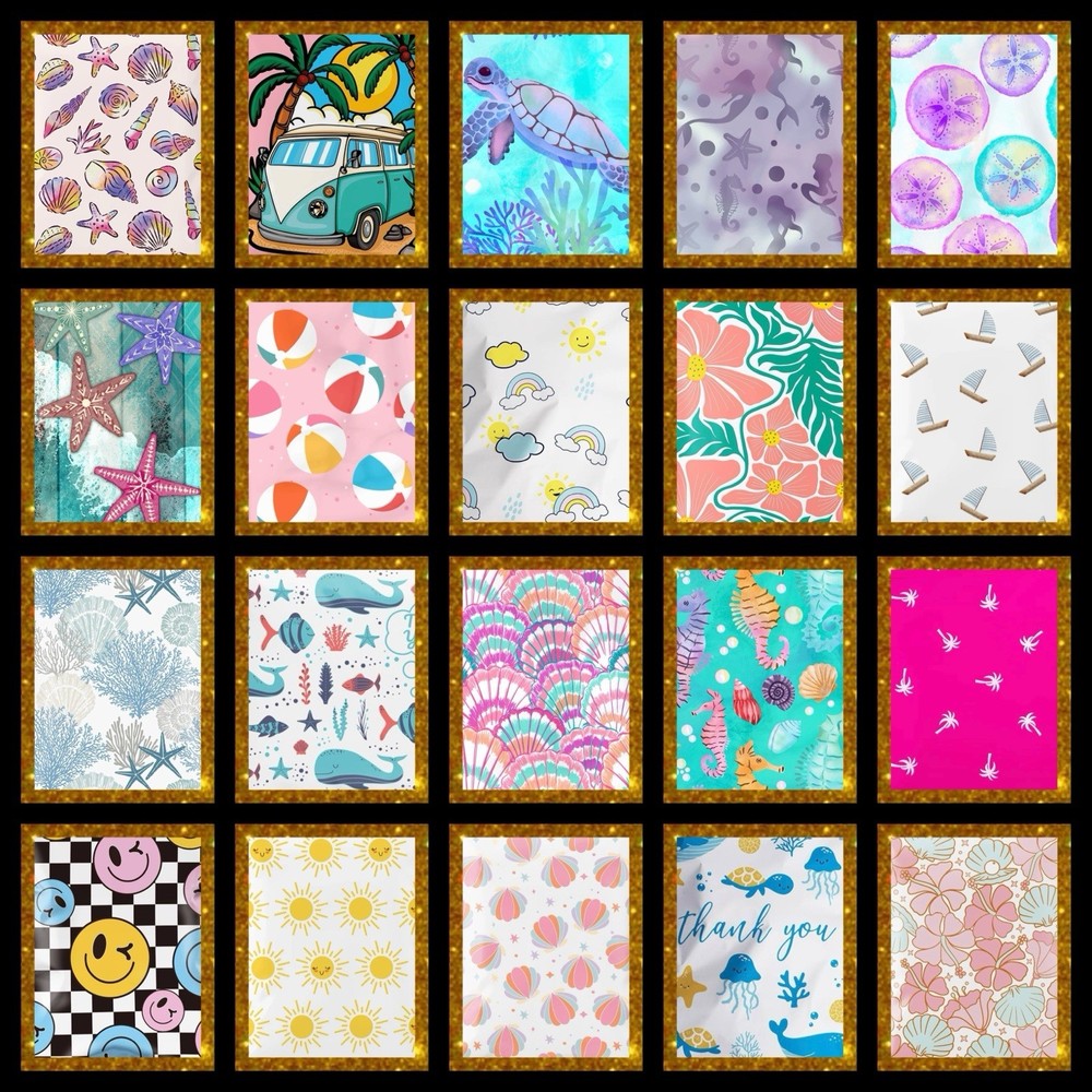 Poly Mailers Summer Assortment 10x13