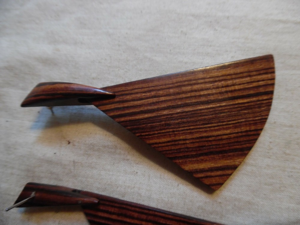 Earrings Wood Swinging