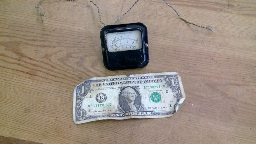 Untested Vintage Readrite Meter Works Panel AC DC Gauge