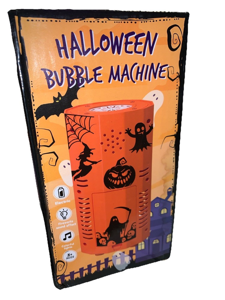 Halloween Bubble Machine, Automatic Fireworks Blower with