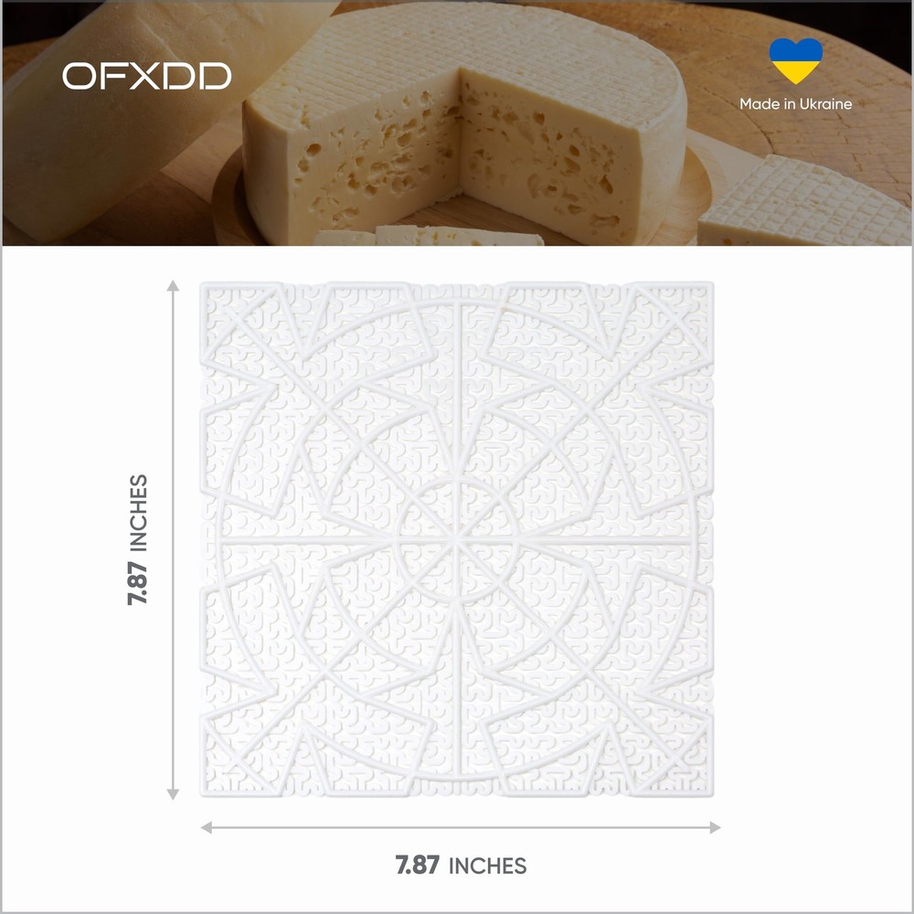 5 Pack Drain Mat, Plastic Draining Mesh, Cheese Making, Drying Mats, Reusable