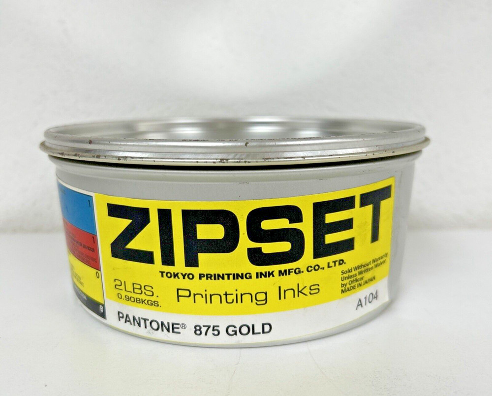 ZIPSET  OFFSET PRINTING INK PANTONE 875 GOLD / 2LBS