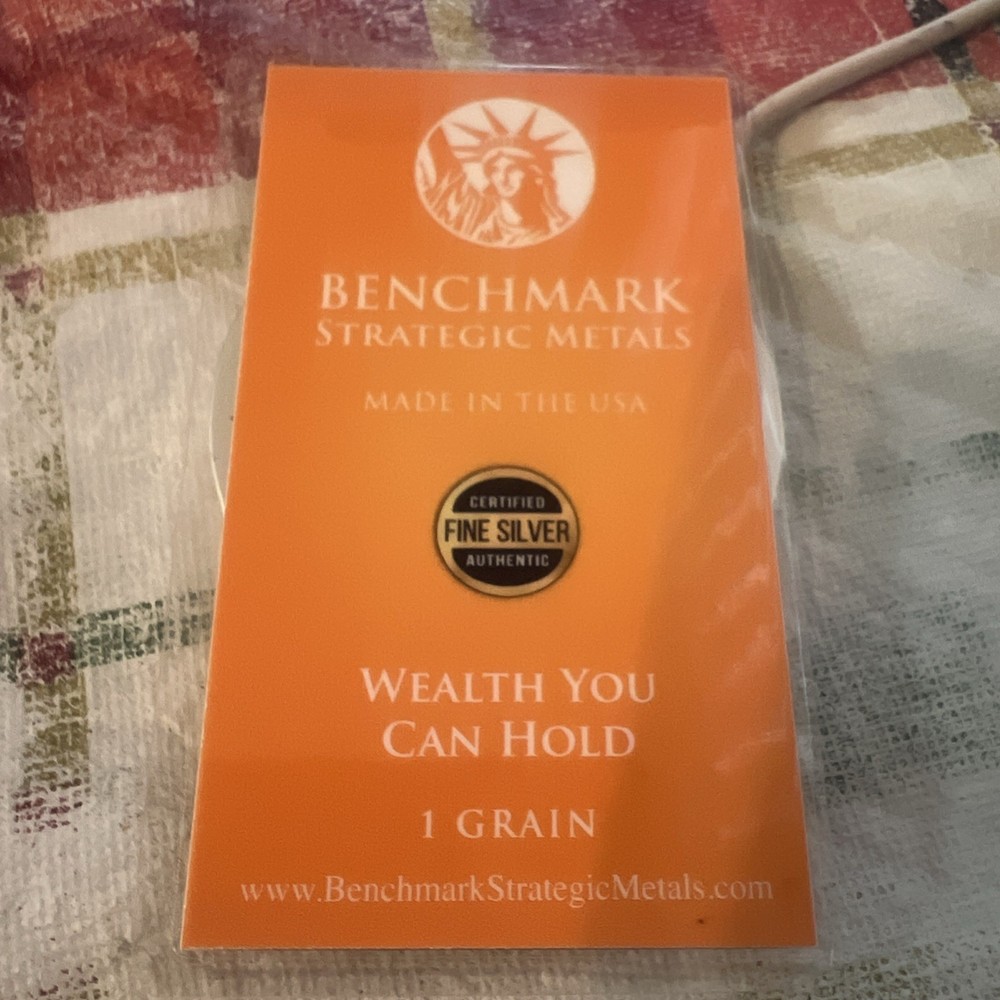 Benchmark Strategic Metals Silver Bars 1 Grain