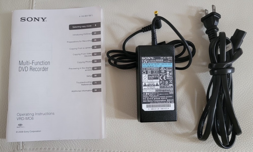 SONY DVDirect VRD-MC6 Multi-Function DVD Recorder w/ 2.7" Screen+AVCHD Recording