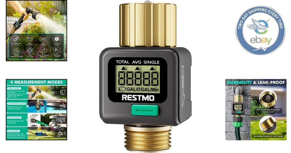 Precision Brass Water Flow Meter with LCD Display for Efficient Water Management