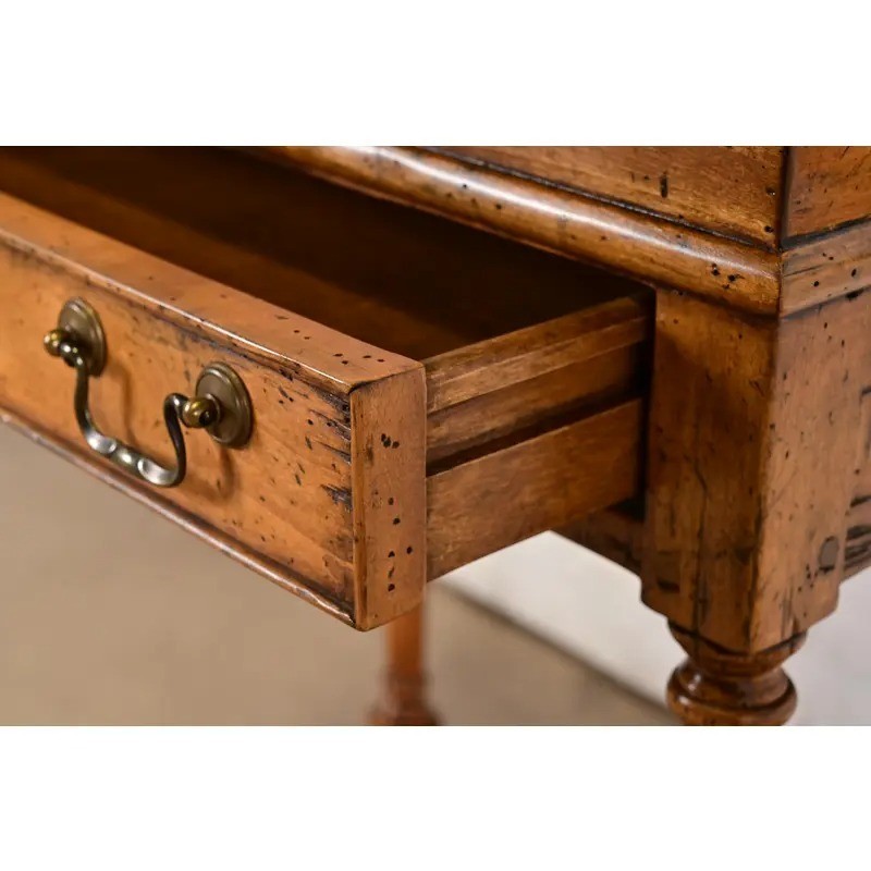 Guy Chaddock Gustavian Slant-Front Maple Secretary Desk