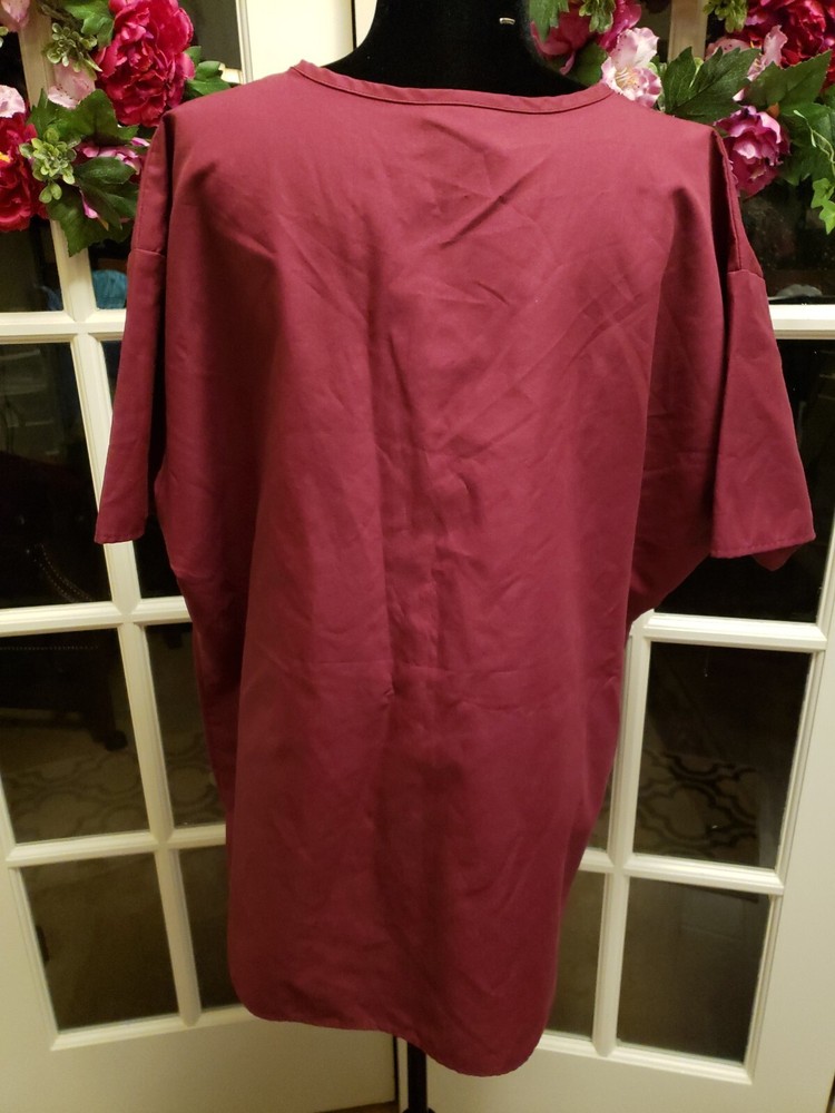 XXL Two Solid Color Scrub Tops With Pockets By Crest