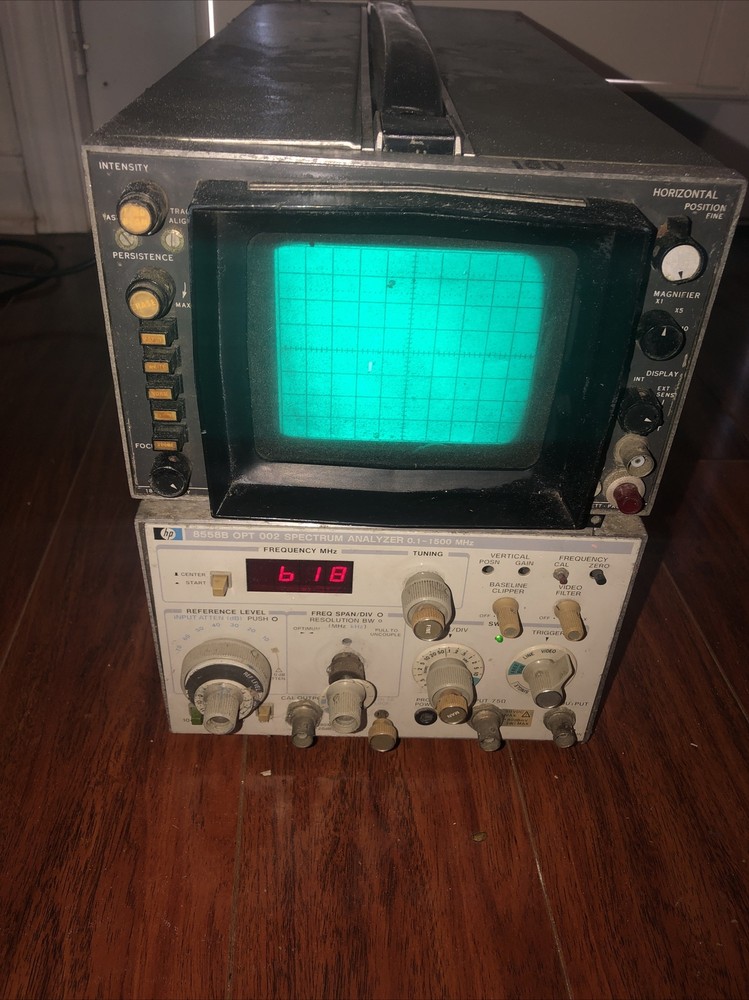 Hewlett Packard 8558B OPT 002 Spectrum Analyzer / HP 181t display unit