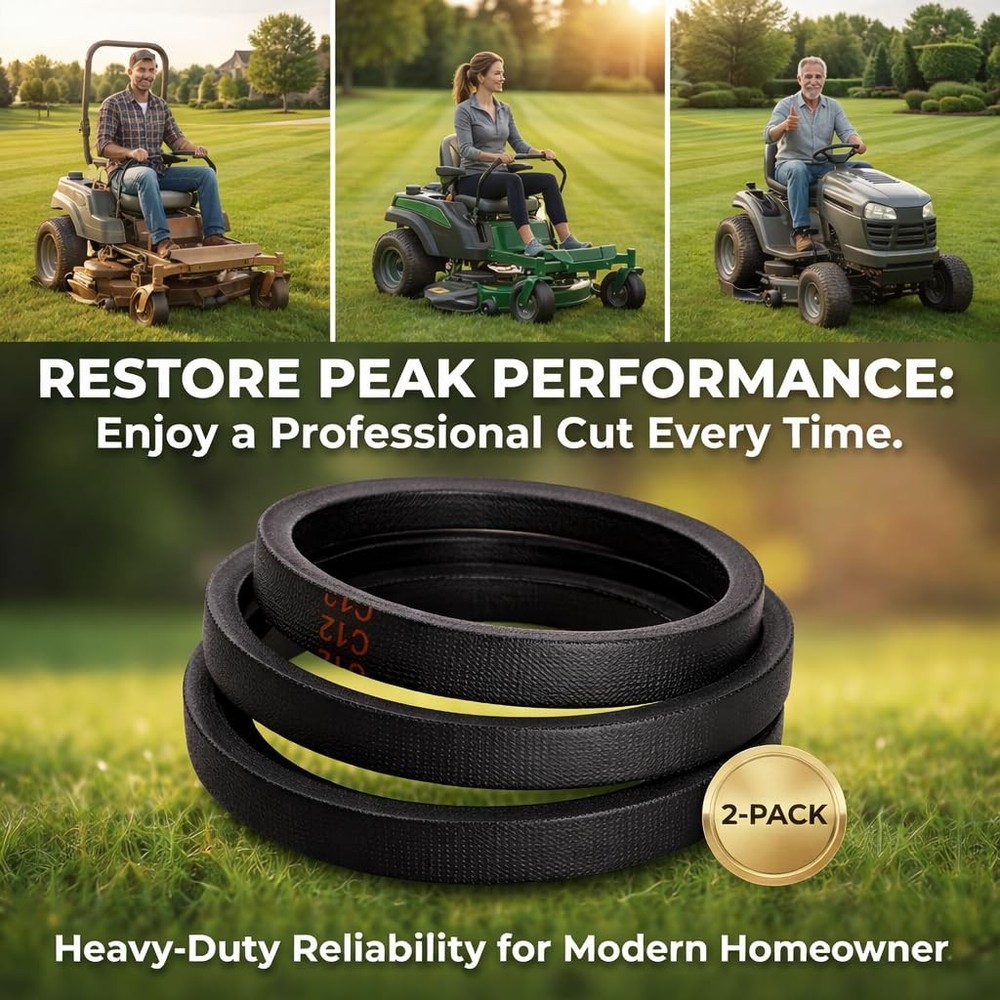 Drive Belt Replace 117-1018 Compatible with Toro Mower - V Black
