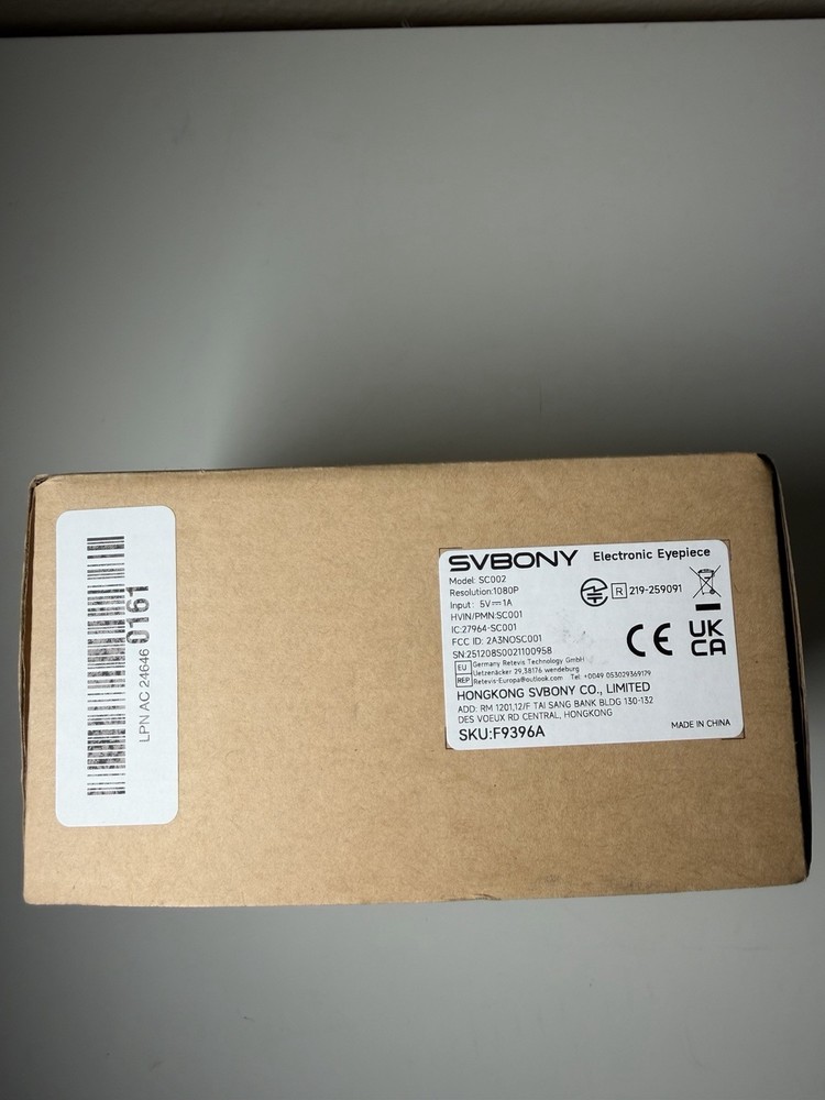 SVBONY SC002 Wireless Electronic Eyepiece, Digiscoping WiFi Electronic Eyepiece