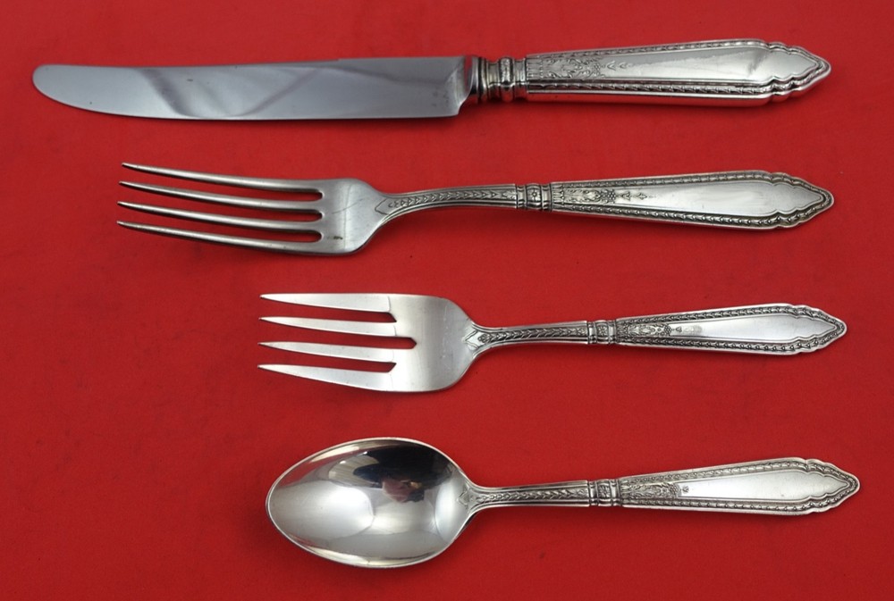Oxford By Reed and Barton Sterling Silver Dinner 4-Pc Setting