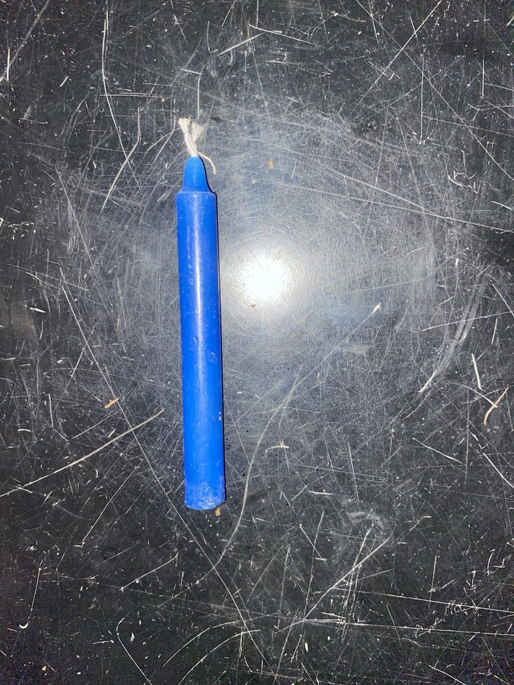 4” Intention Based Blue Pillar Candle - Ready To Be Used For Candle Magic