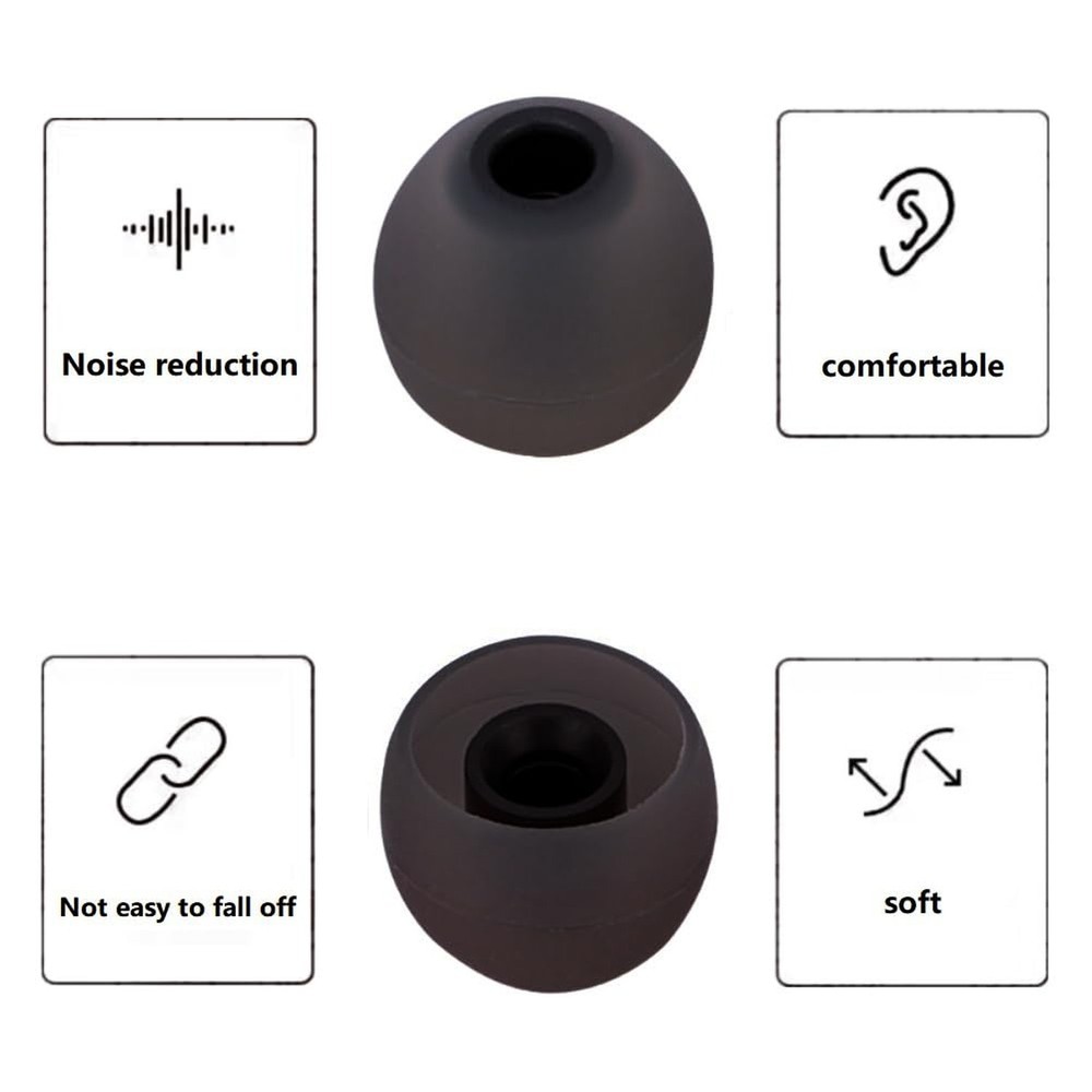 Earbud Tips Replacement Earbud Tips Ear Bud Replacement Pieces Silicone Soft ...