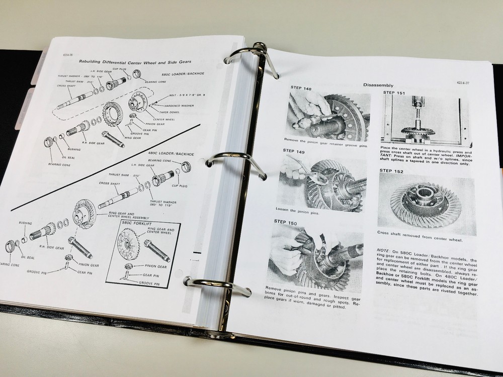 Case 480C Tractor Loader Backhoe Service Shop Manual