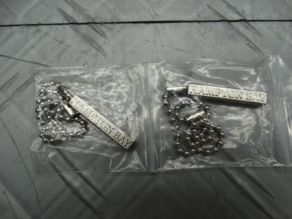 Hampton Bay Pull Chain Ceiling Fan Gray/Silver Authentic Original (2-Pack)