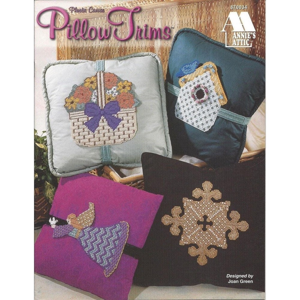 Pillow Trims Plastic Canvas Pattern Annie's Attic #870034