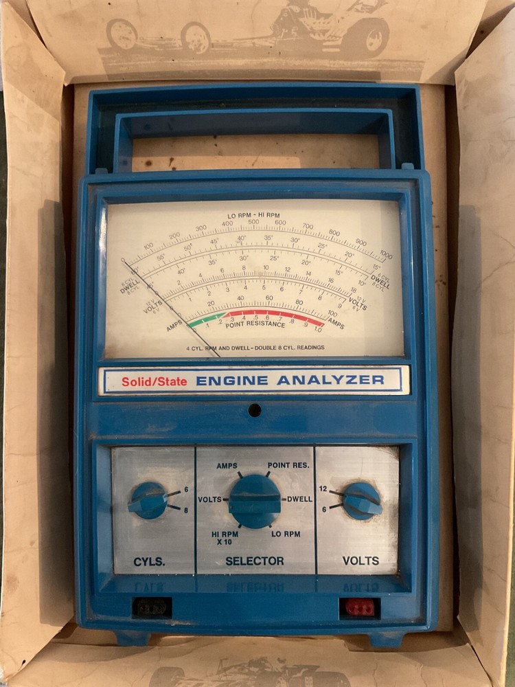Vintage ‘60s Kar Check Solid State Engine Analyzer Model 287 Automotive Tune-Up