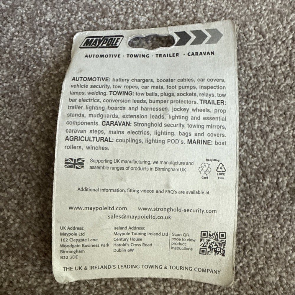 MAYPOLE Nuts & Bolts - M16 - 45mm - 249