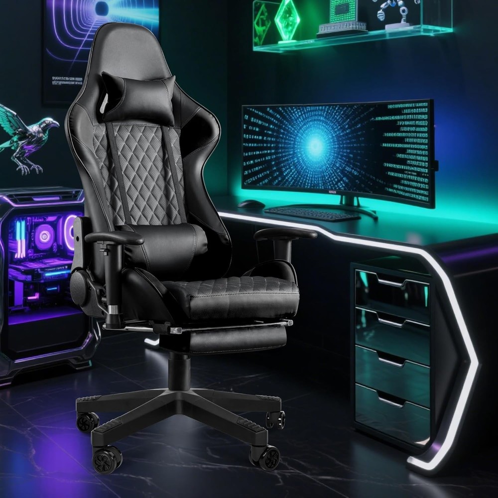 Gaming Chair Base Replacement Kit - 5 Casters Included