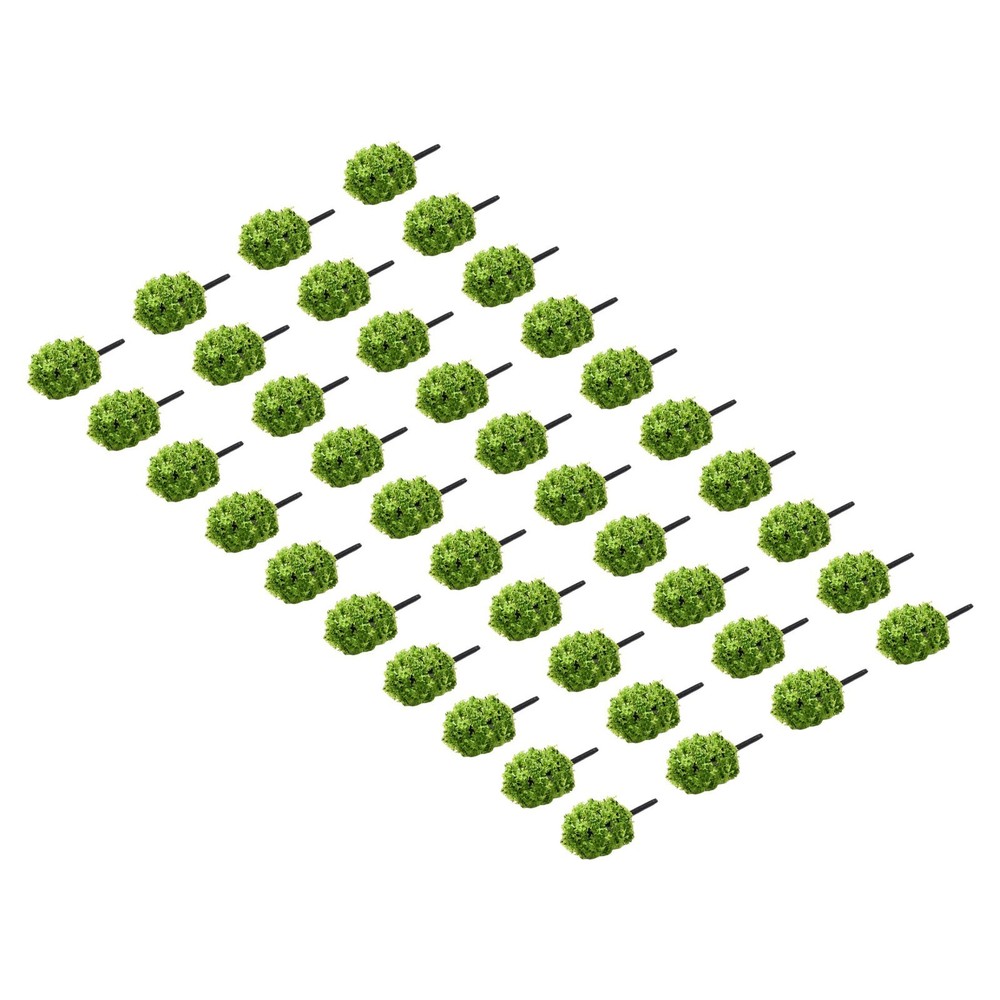 Model tree Model Tree 40Pcs Park Plastic Railroad Train Landscape 1:100