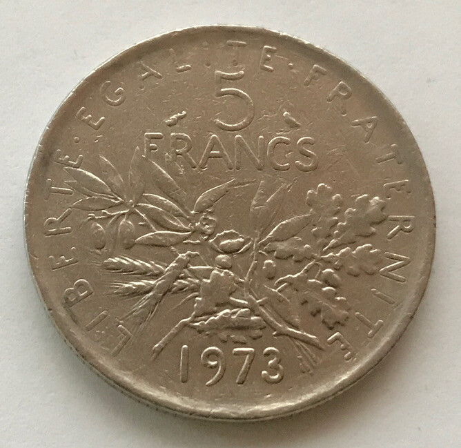 France 5 Francs 1973