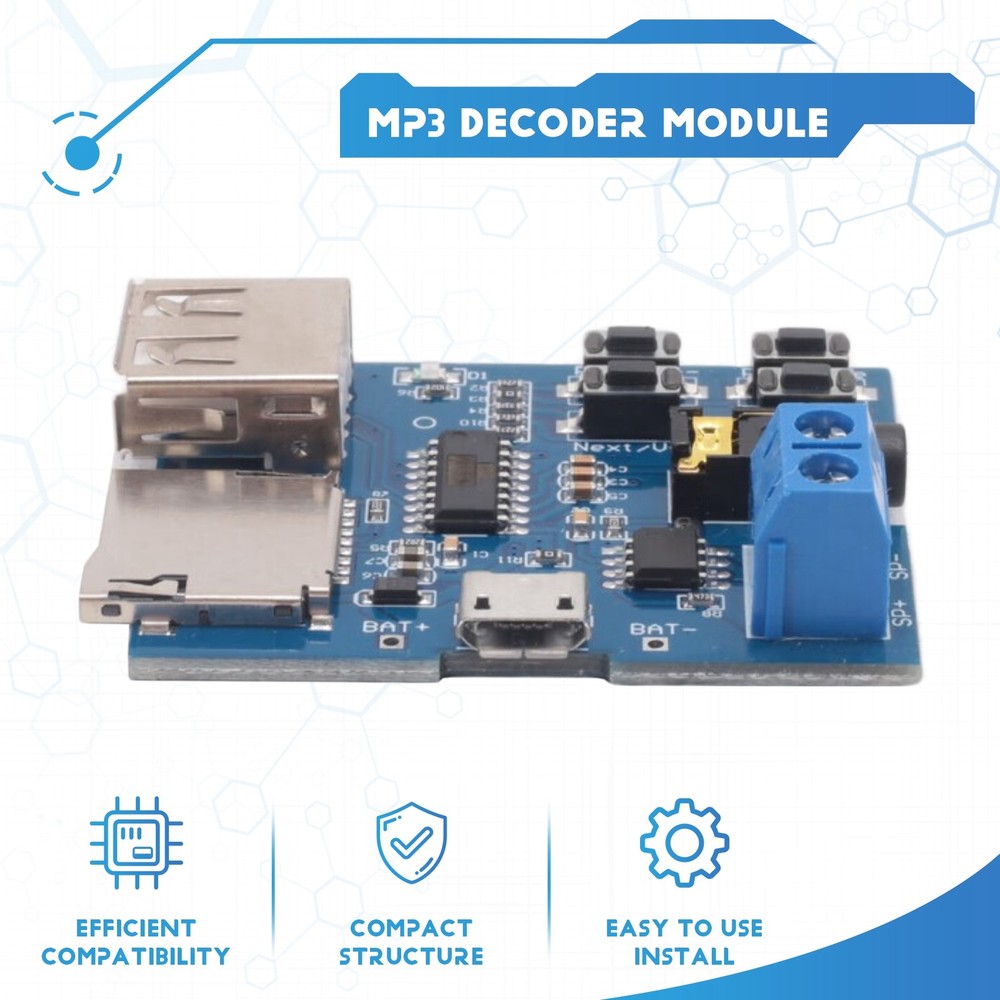 Mp3 Lossless Decoders Decoding Amplifier Mp3 Player Audio Module Mp34989