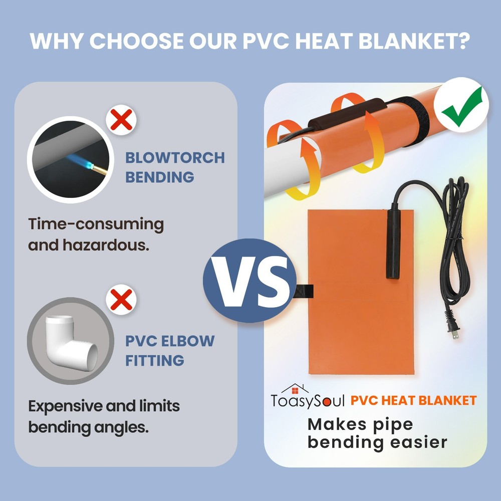 Electric PVC Heating Blanket - ½"-1½" 120V