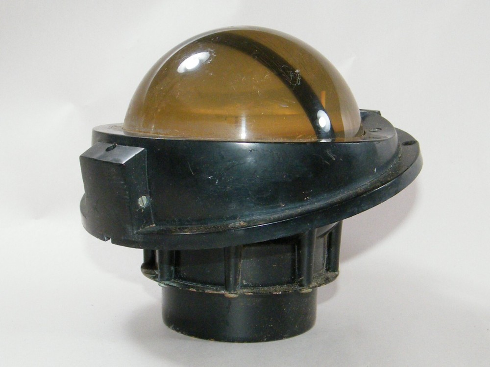 VINTAGE GEMINI SHIP COMPASS WITH HOOD AND BASE