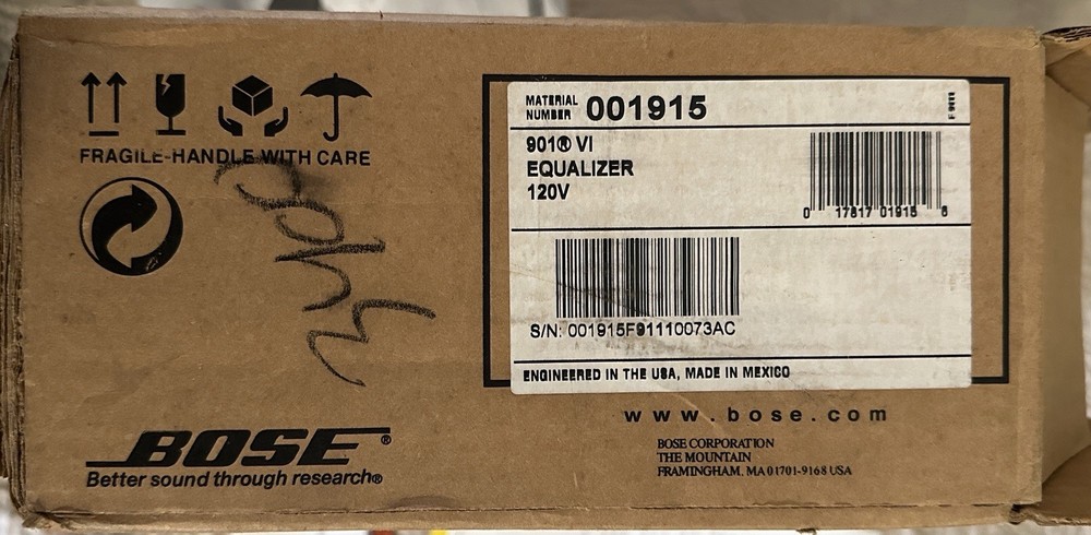 Bose 901 Series VI Active Equalizer EQ - NEW - PLEASE READ DESCRIPTION RARE HTF!