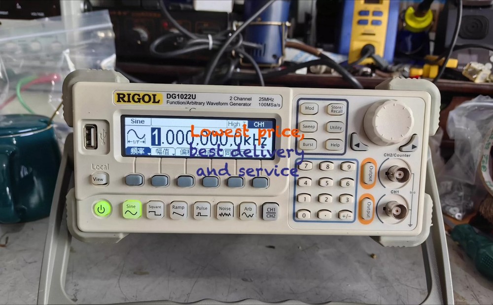 1PC RIGOL DG1022U Arbitrary Waveform Function Generator AWG 25MHZ 2 output#pr#