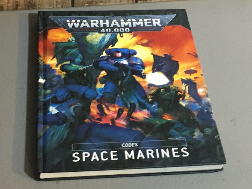 BOOK WARHAMMER 40K CODEX SPACE MARINES 9TH ED 2020 HB USED HARDBACK