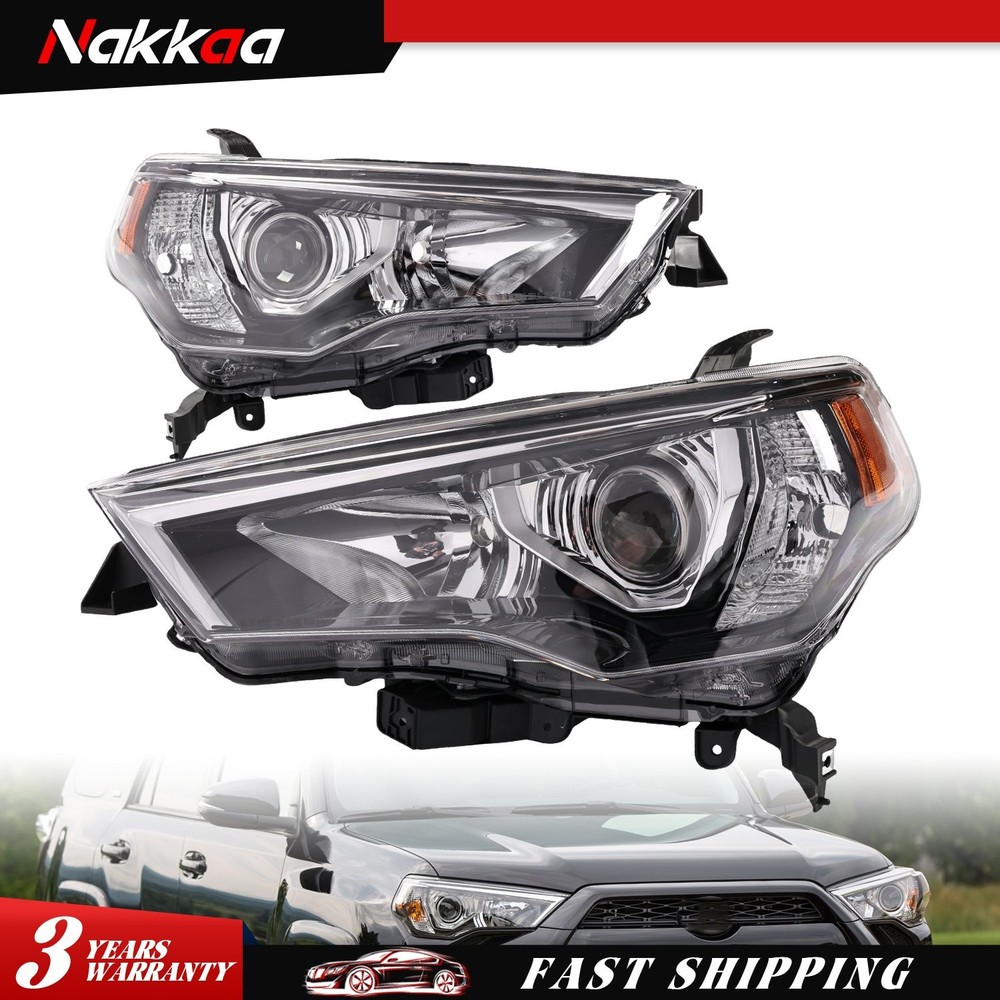 For 2014-20 Toyota 4Runner Headlight Halogen Set Driver And Passenger Side