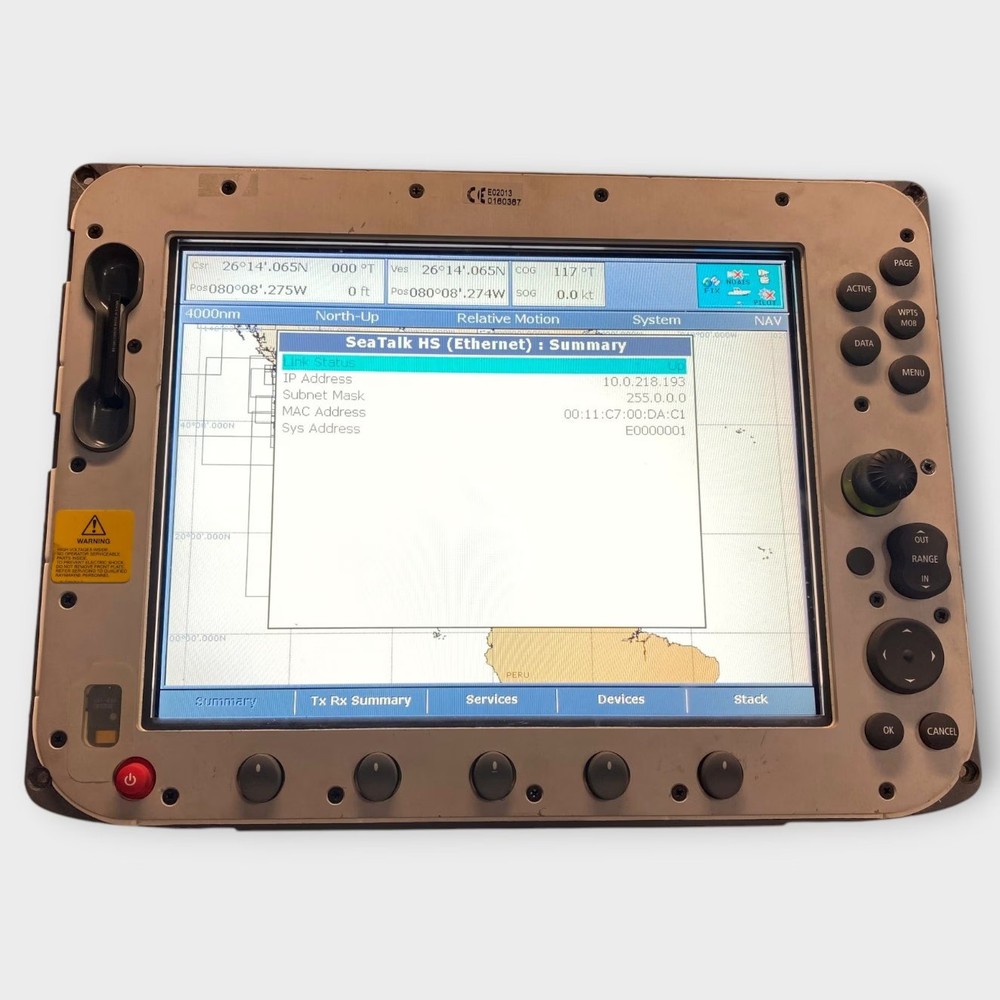 Raymarine E120 Classic Multifunction Display --E02013--CORE ONLY-Fully Tested
