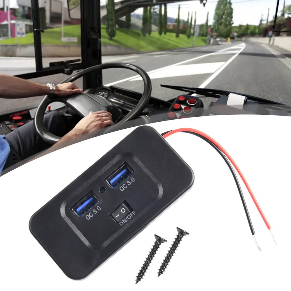 Versatile Performance Quick Charge 3 0 Dual USB Car Fast Charger Panel Outlet