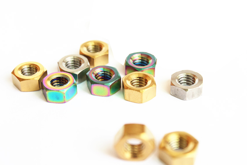 2pcs TC4 Titanium Screw Nuts M3 / M4 / M5 / M6 / M8