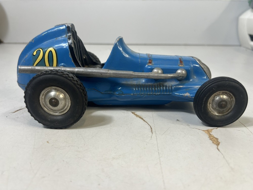Vintage Ray Cox Thimble Drome Champion Tether Car Blue #20 No Engine