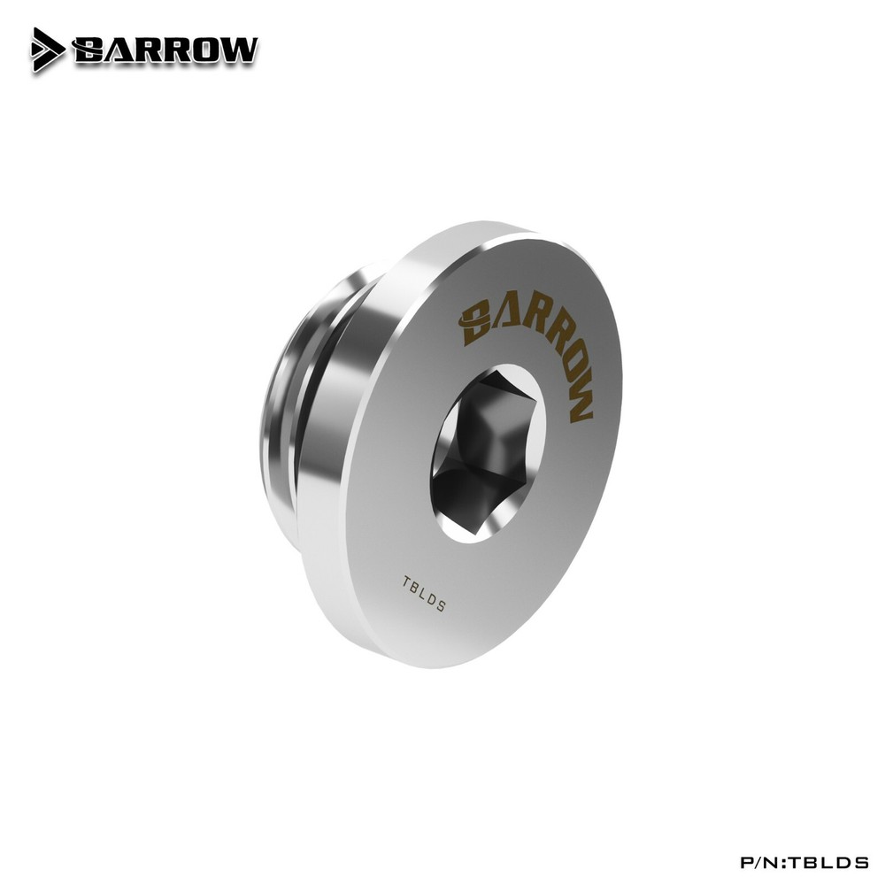 Barrow G1/4" Thin Stop Plug Fitting Low Profile Internal Hex Socket TBLDS