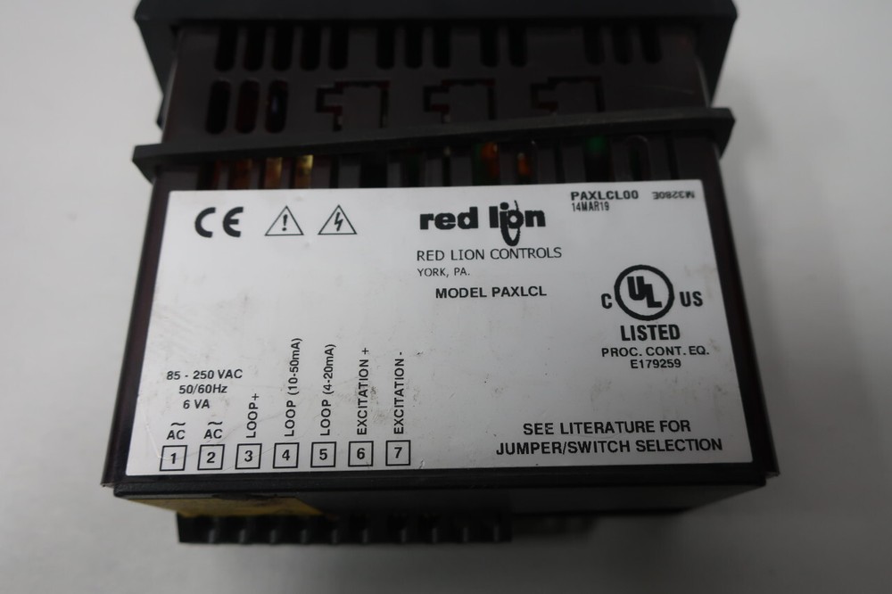 Red Lion PAXLCL00 Dual Process Input Meter 85-250v-ac