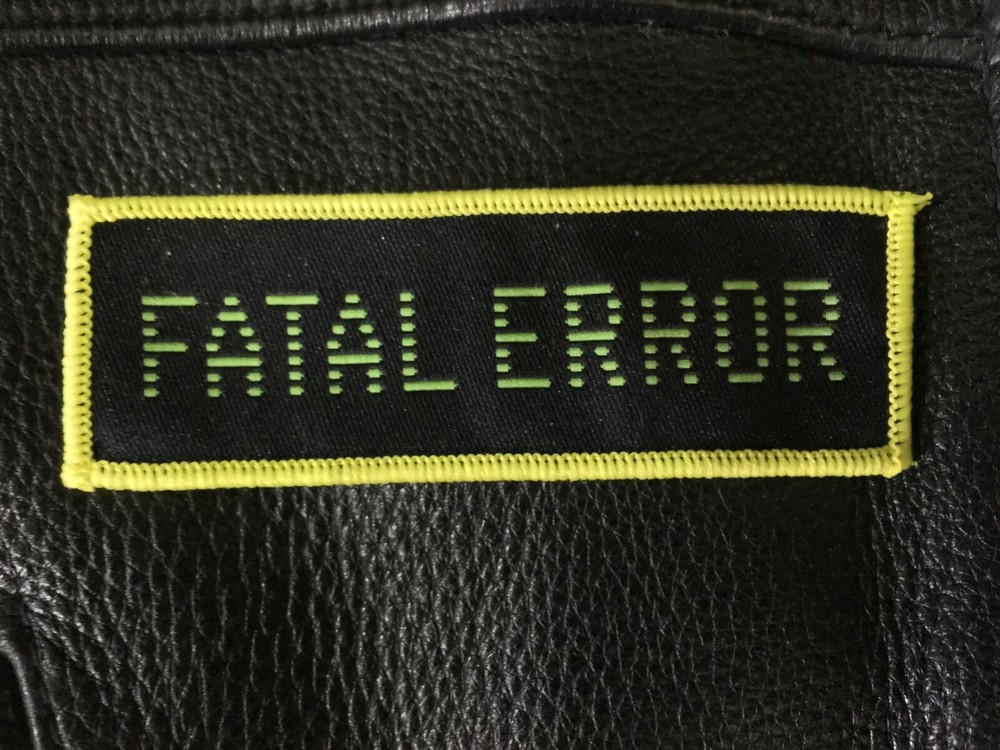 FATAL ERROR - EMBROIDERED SEW ON PATCH BADGE